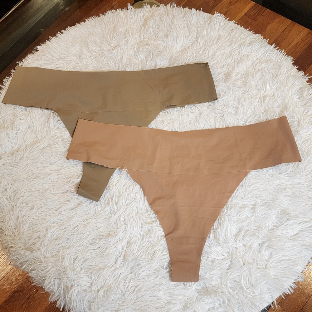 2pcs Skims Naked Dipped Thong/4X NWT/ DESERT,  SIENNA
